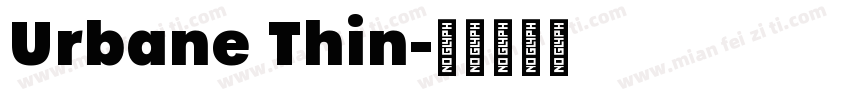 Urbane Thin字体转换